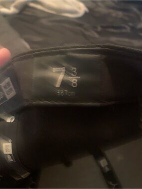 New Era Black Men's Fitted Hat - Size 7 3/8